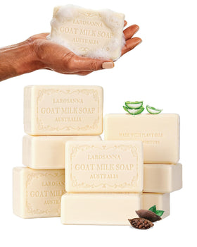 larosanna front packaging showing family pack and natural branding benefits