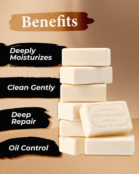 larosanna ingredients label with goat milk and plant oils for transparency benefit