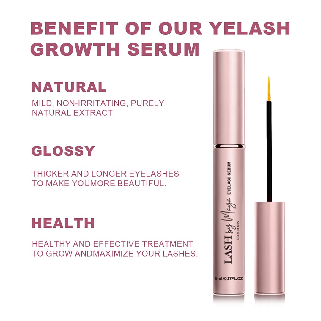 LASH by Maya LONDON applicator brush closeup showing precise tip for even lash-base application