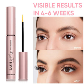 LASH by Maya LONDON lifestyle model eye shot showing natural-looking thicker lashes after use