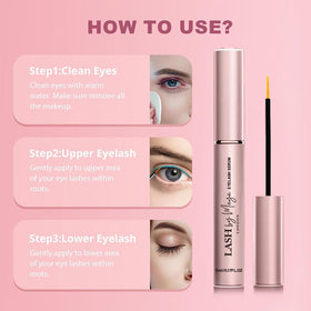 LASH by Maya LONDON 5ml size shown next to ruler for accurate scale and portability benefit