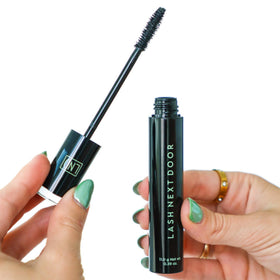 Lash Next Door before and after lashes demonstrating lengthening and volumizing benefit