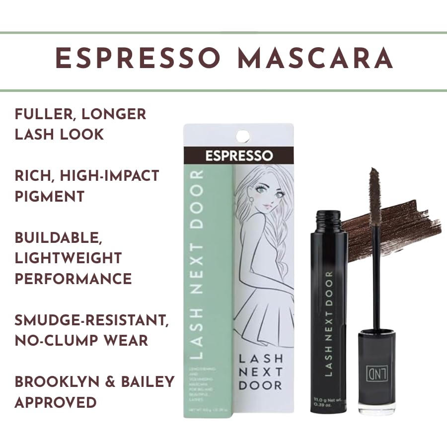 Lash Next Door brush close-up displaying bristle design for precise volumizing application