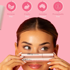 Lash Therapy Australia product on hand showing 3ml size for portability and convenience