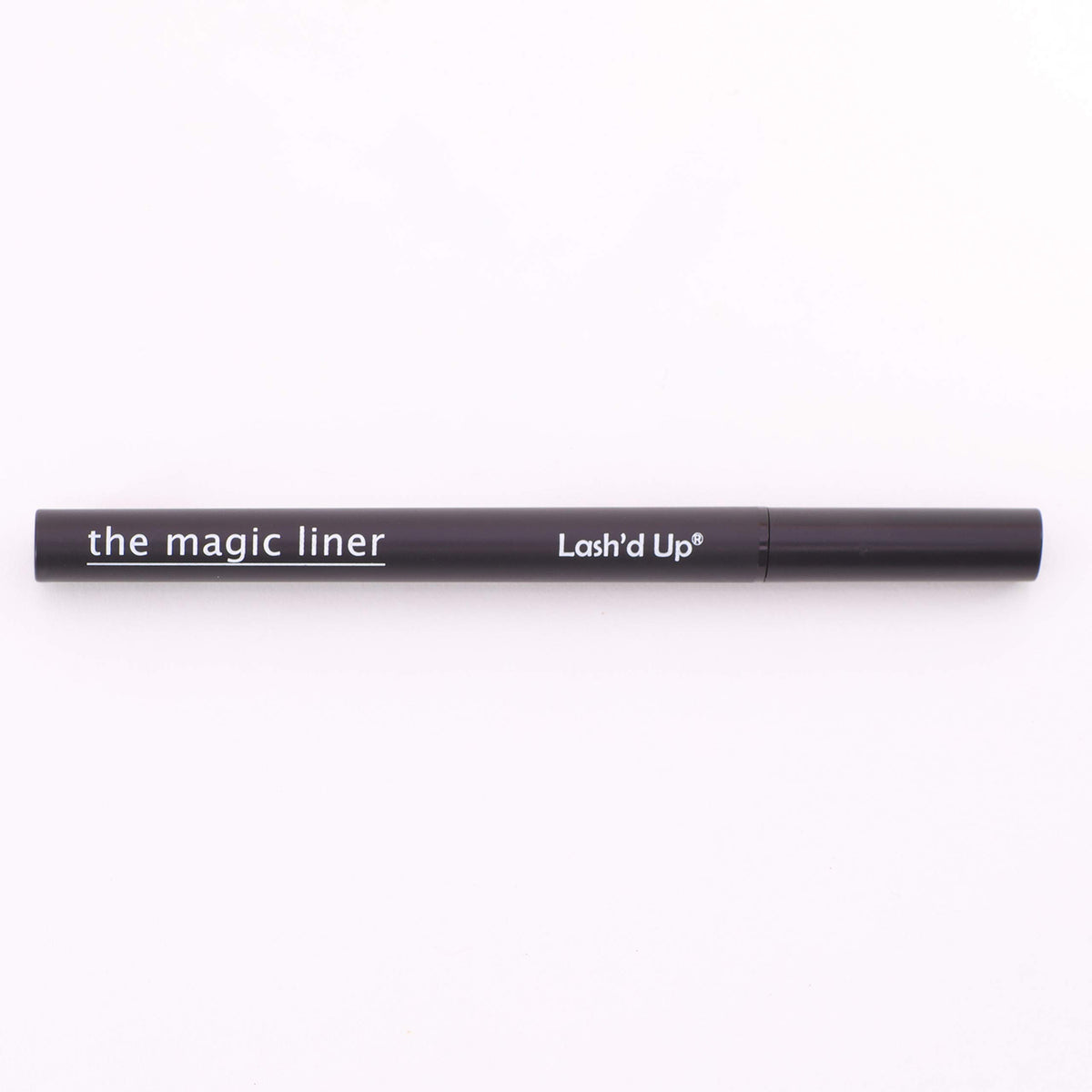 Lash'd Up black liner texture swiped on skin demonstrating rich pigment