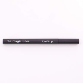Lash'd Up black liner texture swiped on skin demonstrating rich pigment
