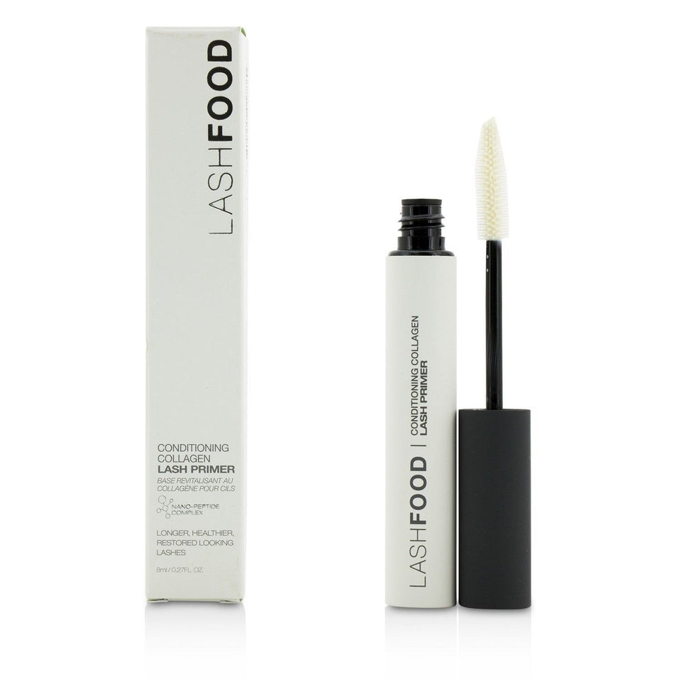 LashFood collagen fiber primer front packaging showing tube and wand for instant volume