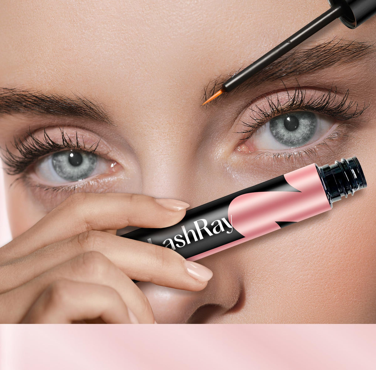 lashray lifestyle morning routine on vanity conveying simple integration into daily grooming