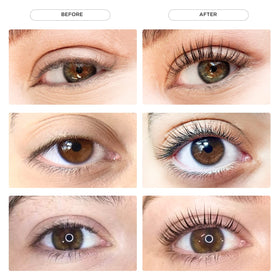 LASHVIEW before and after comparison highlighting natural uplift