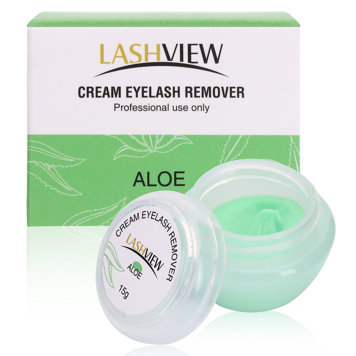 LASHVIEW front packaging 15ml showing product and professional benefits