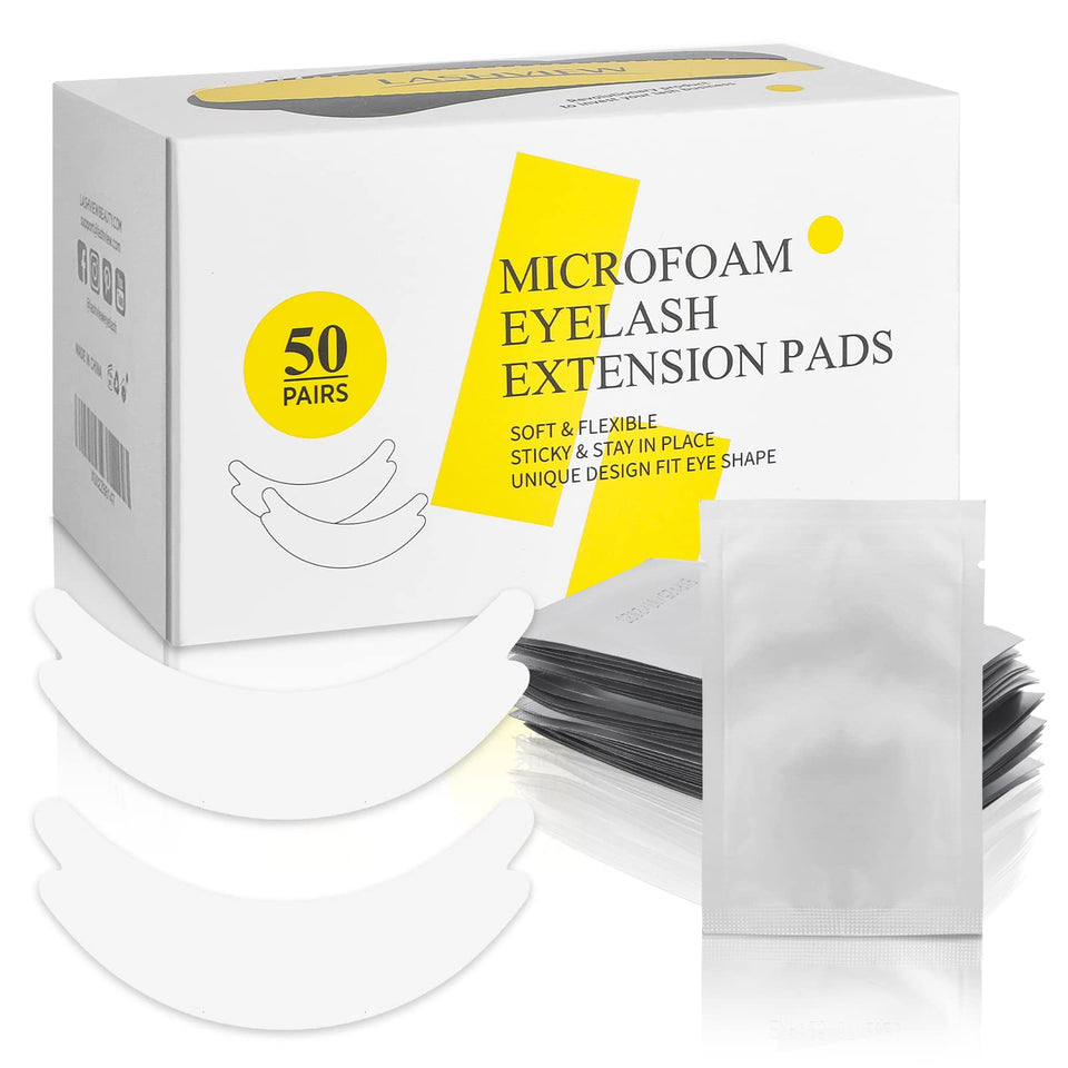 LASHVIEW front packaging showing 50 pairs and compact tray for easy storage