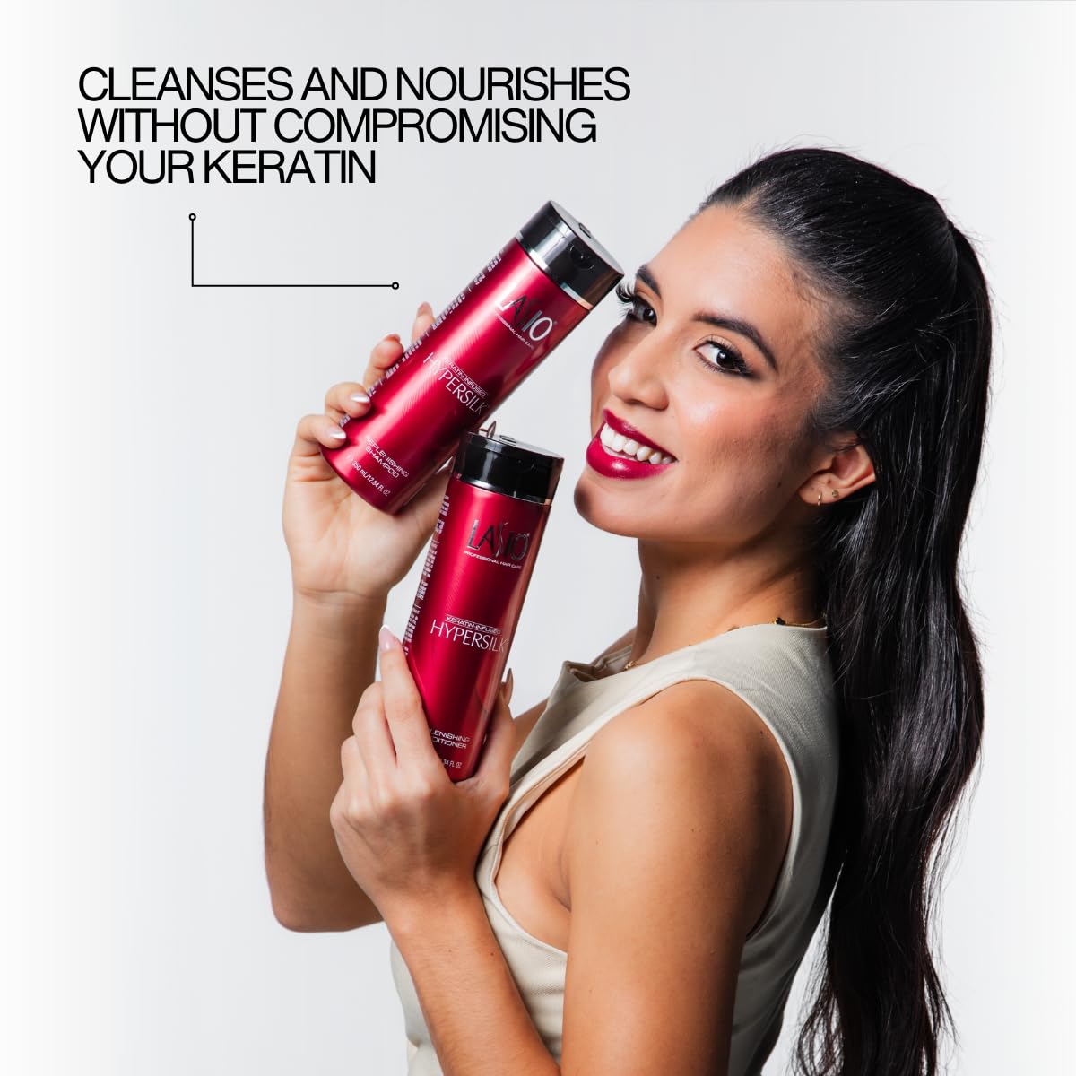 Lasio shampoo lather texture with jojoba oil for gentle hydration