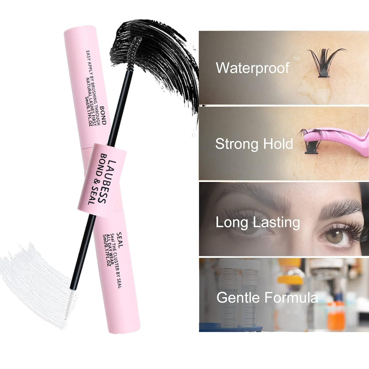 LAUBESS lifestyle bathroom makeup setup showing ready-to-use kit for quick touch-ups