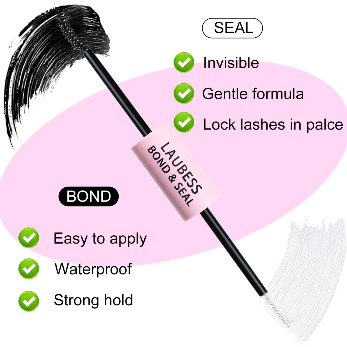 LAUBESS clear sealant texture closeup showing protective finish for longer wear