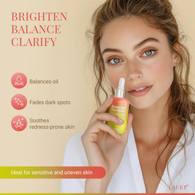 LAUER COSMETIC serum texture on dropper highlighting lightweight absorption