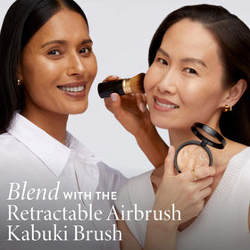 LAURA GELLER NEW YORK product inside makeup bag for easy touch-ups on the go