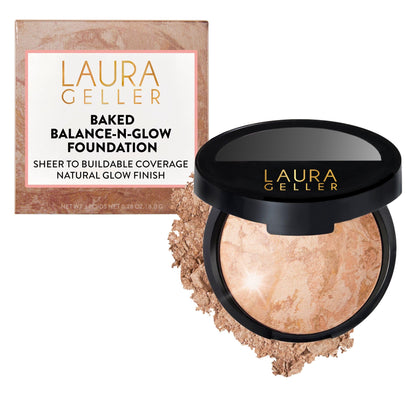 LAURA GELLER NEW YORK compact front view showing sleek packaging and immediate polish