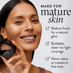 LAURA GELLER detail of baked swirl texture highlighting blendable finish