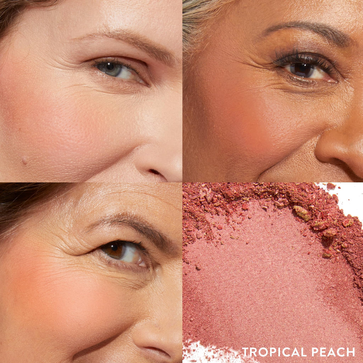 LAURA GELLER close-up of marbleized baked texture showing silky finish benefit: smooth blendability
