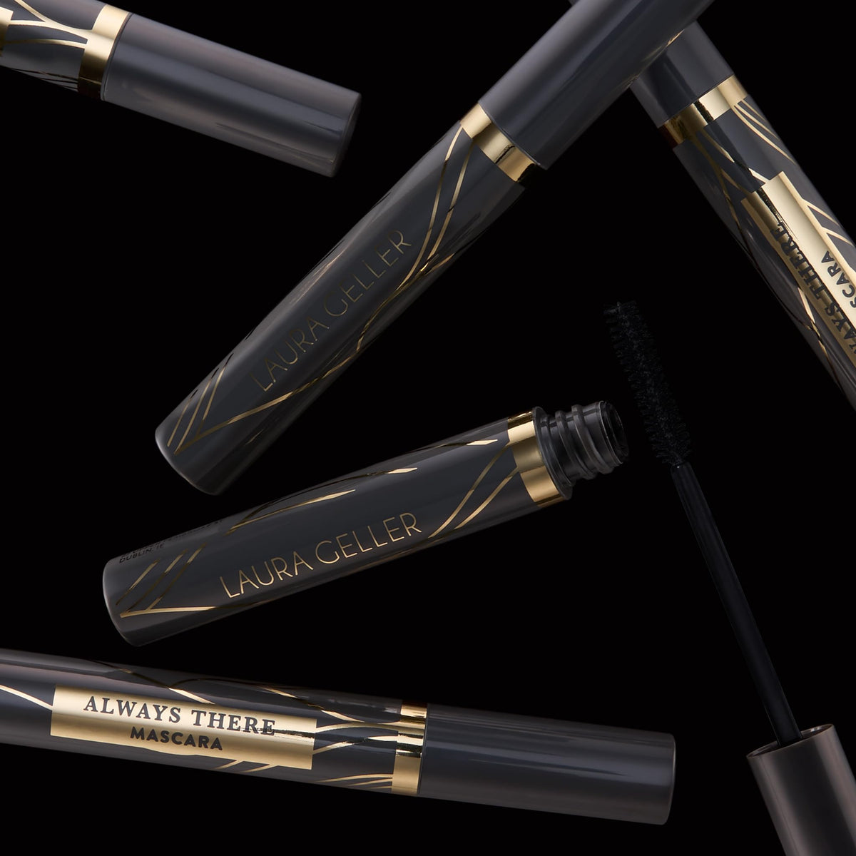 LAURA GELLER NEW YORK before and after lash comparison highlighting visible length