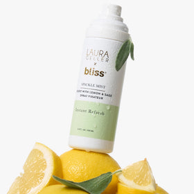 LAURA GELLER label close-up showing Lemon & Sage fragrance for sensory uplift