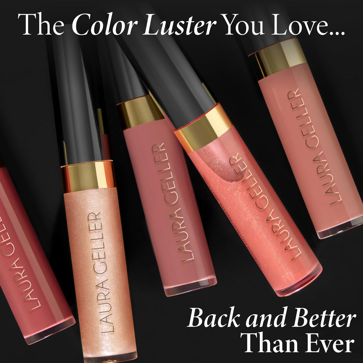 LAURA GELLER texture swirl of gloss showing luminous finish and hydrating feel