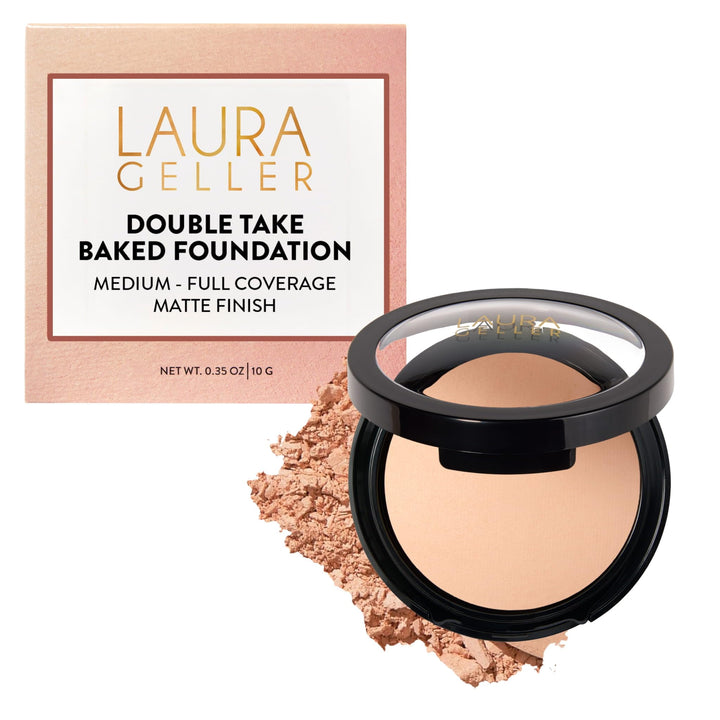 LAURA GELLER compact front view showing slim design and travel benefit