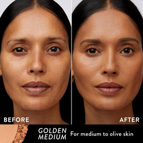 LAURA GELLER NEW YORK open compact revealing pressed baked powder for natural matte finish
