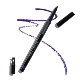 LAURA GELLER deep purple eyeliner front view showing slim pencil and cap