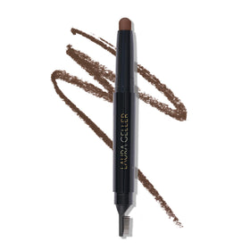 LAURA GELLER NEW YORK front view of dual-ended brow stick, convenient on-the-go