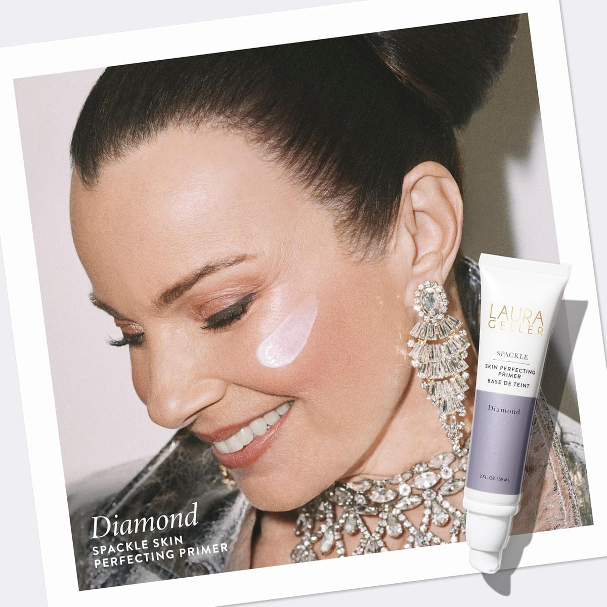 LAURA GELLER NEW YORK pump dispensing primer demonstrating easy one to two pump use