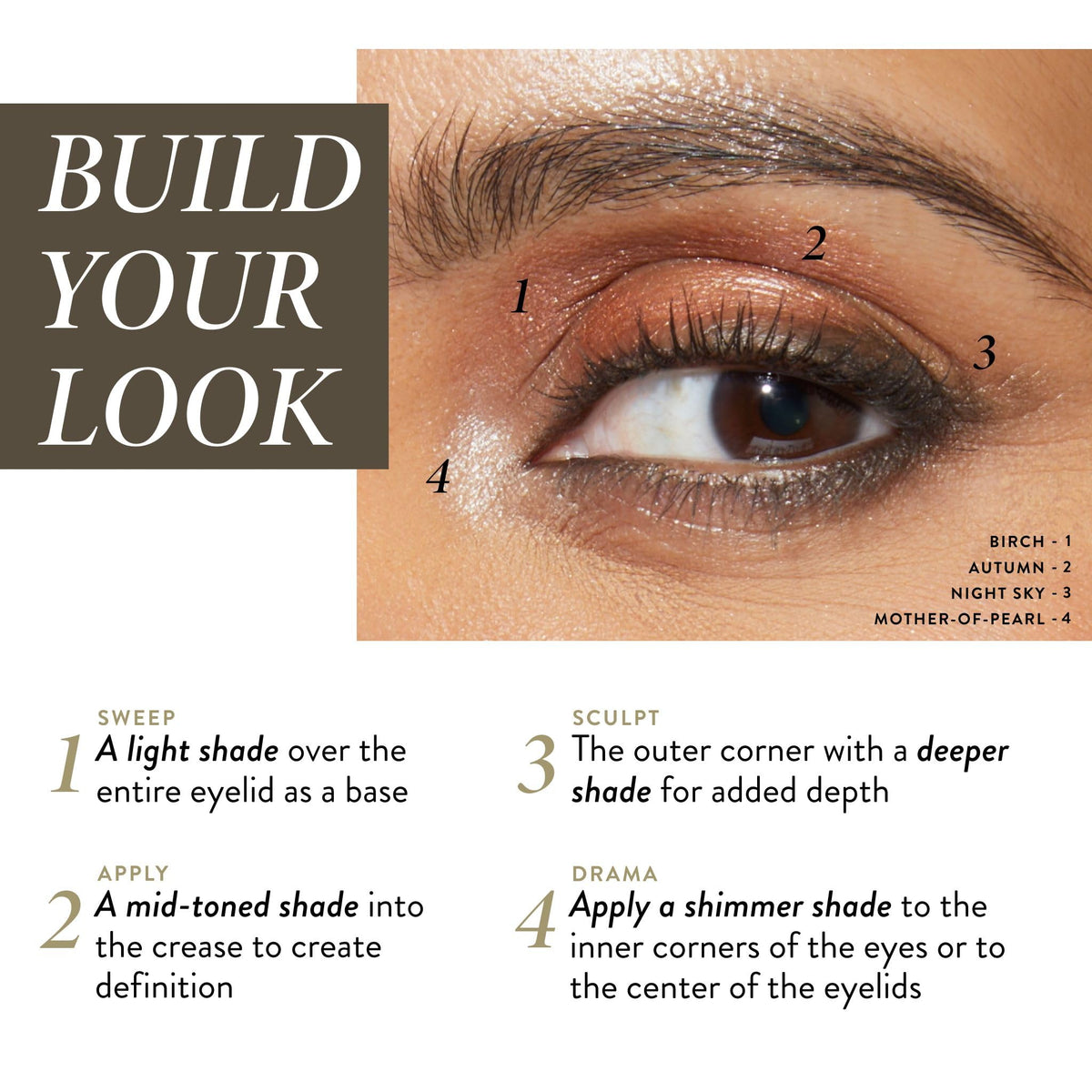 LAURA GELLER NEW YORK applied eyeshadow on eyelid showing defined natural look