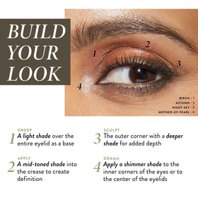 LAURA GELLER NEW YORK applied eyeshadow on eyelid showing defined natural look