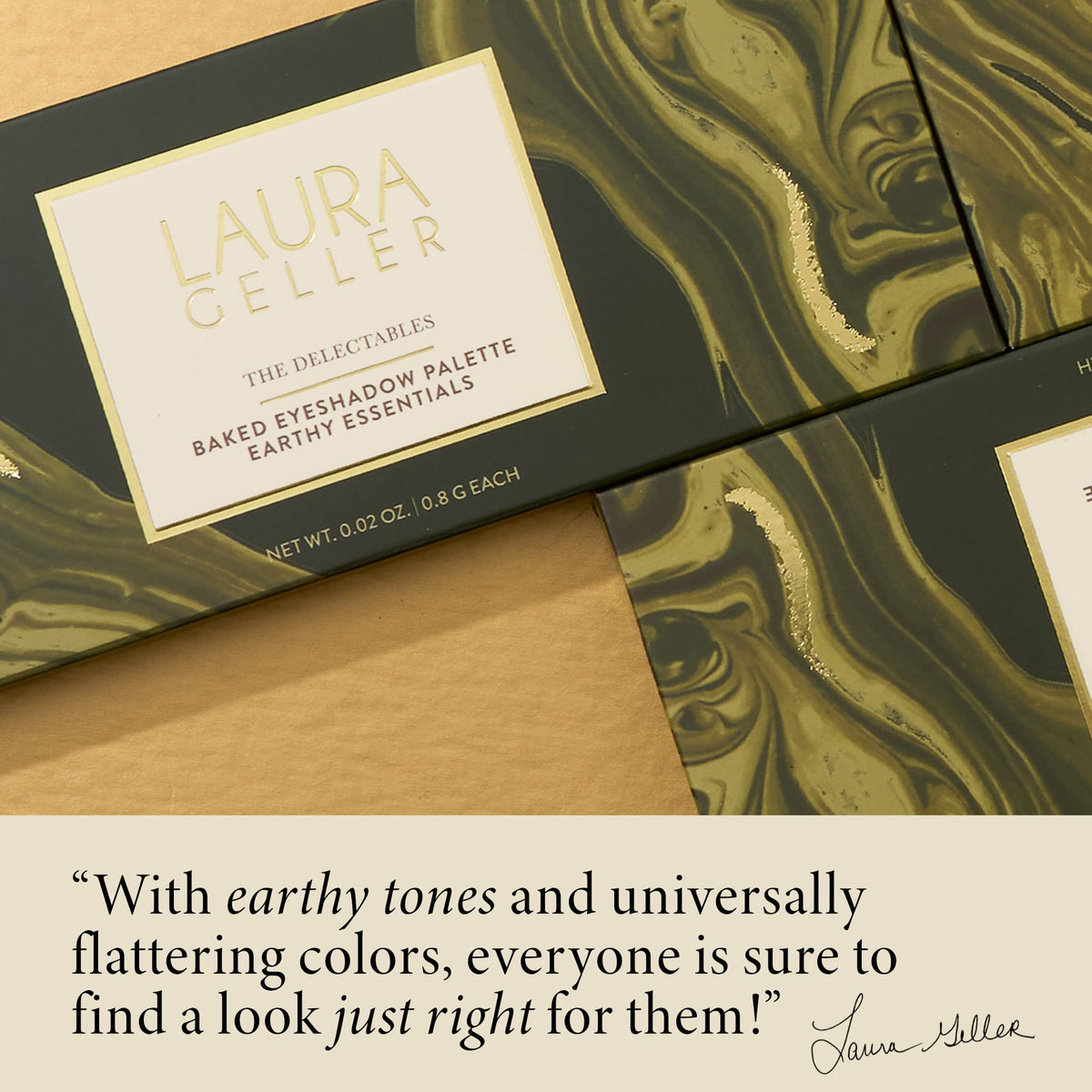 LAURA GELLER NEW YORK lifestyle vanity shot showing palette in everyday routine