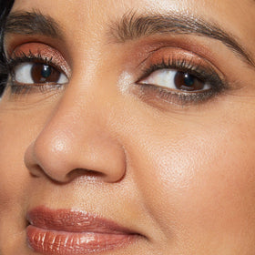 LAURA GELLER NEW YORK lower lashline detail showing precise crease and depth
