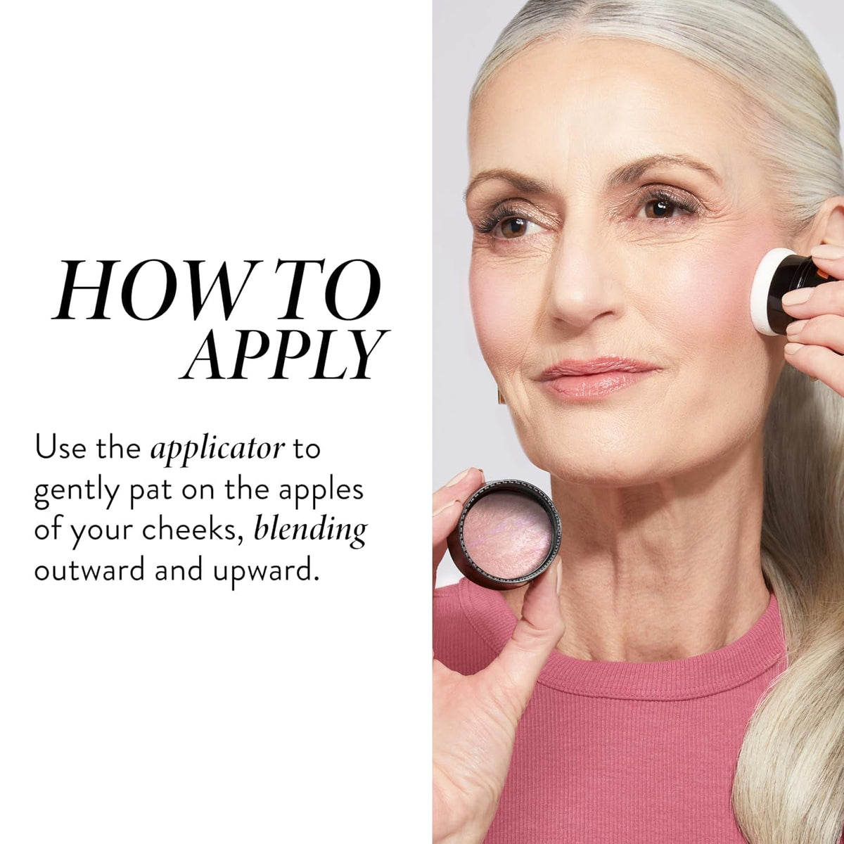LAURA GELLER New York blush being applied with brush for natural radiant cheeks