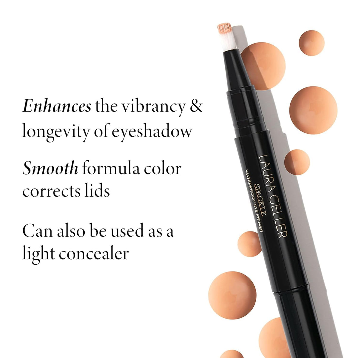 LAURA GELLER NEW YORK primer texture swatched to show smooth neutral finish and blendability