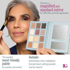 LAURA GELLER NEW YORK eyeshadow pan close-up showing blendable silky texture