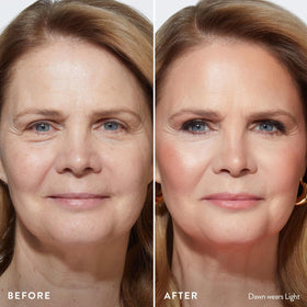 LAURA GELLER foundation close-up showing baked texture for blendable coverage