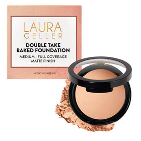 LAURA GELLER NEW YORK compact front view showing sleek design and travel ease