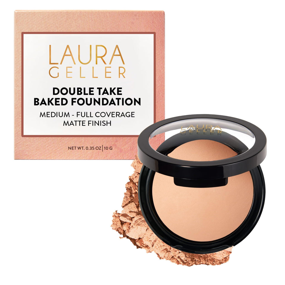 LAURA GELLER NEW YORK compact front view showing sleek design and travel ease