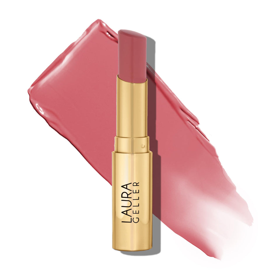 LAURA GELLER NEW YORK front packaging showing shade In the Buff and sleek tube