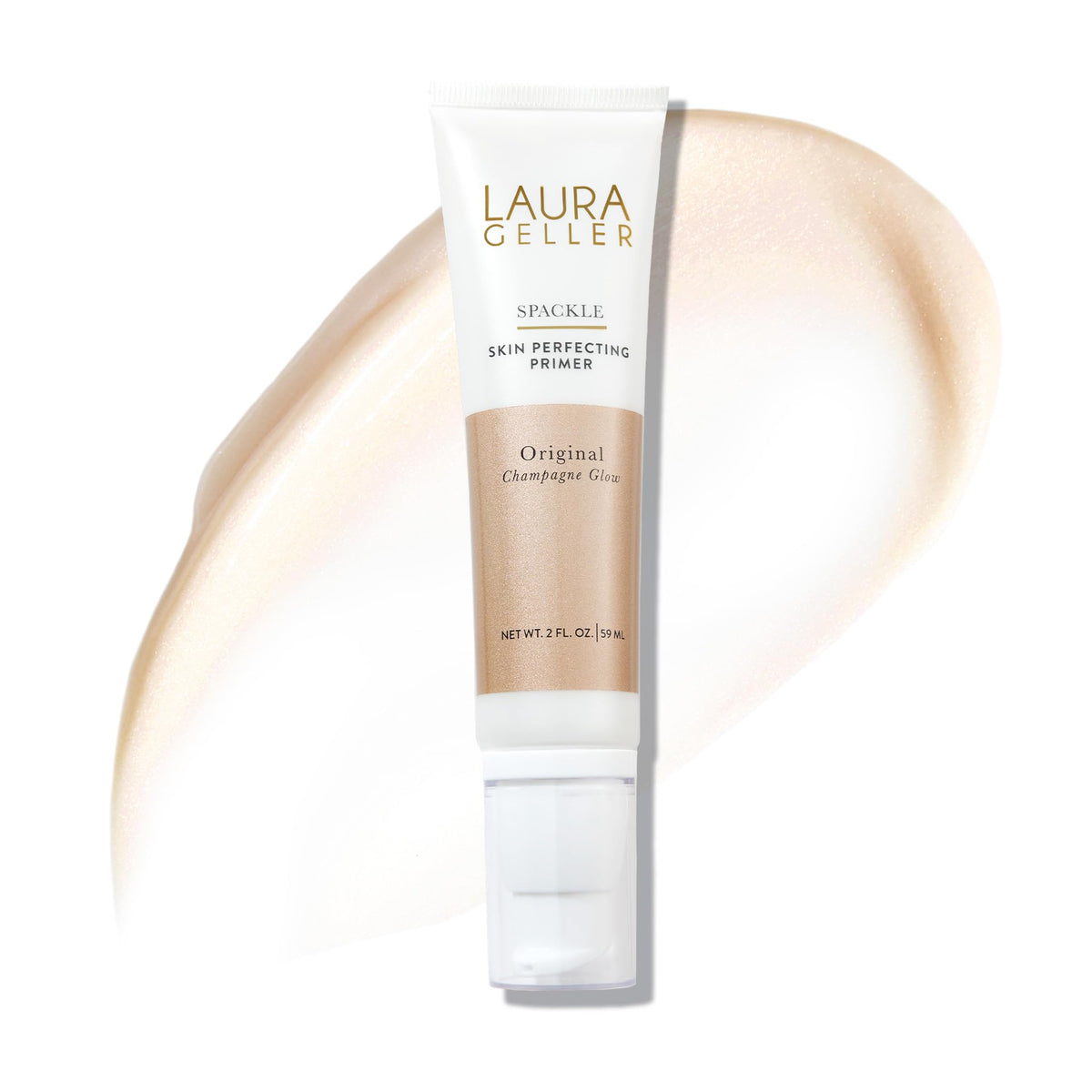 LAURA GELLER NEW YORK front packaging showing elegant bottle and label benefits