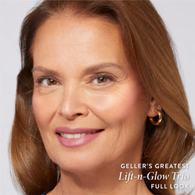 LAURA GELLER NEW YORK highlighter pan sheen close-up for soft illuminated glow