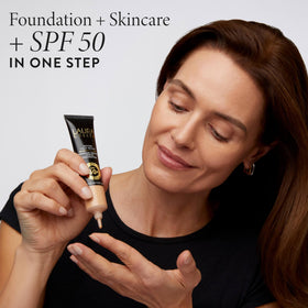 LAURA GELLER NEW YORK niacinamide ingredient graphic for even-tone benefit