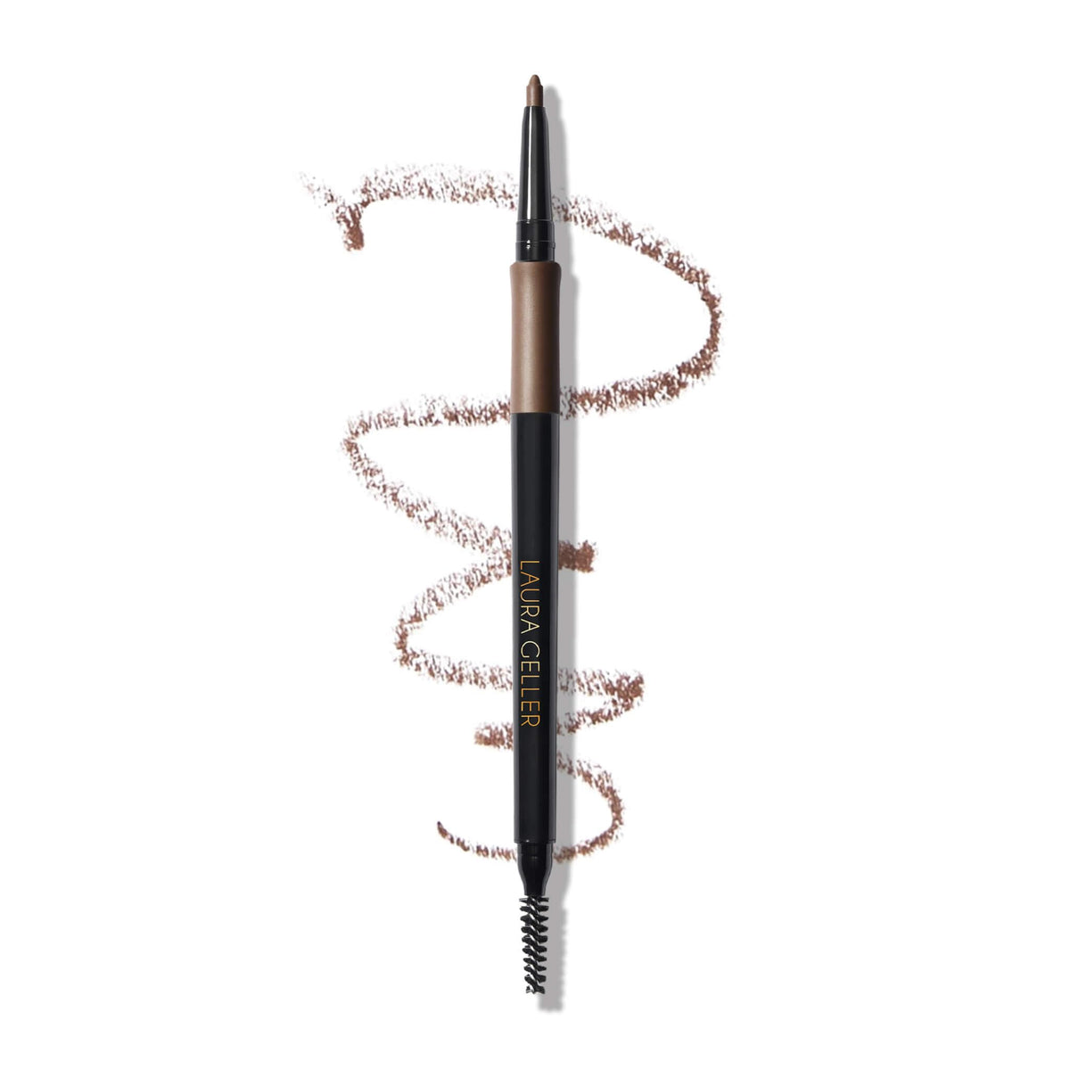 LAURA GELLER NEW YORK front view of pencil showing dual-ended design for easy shaping