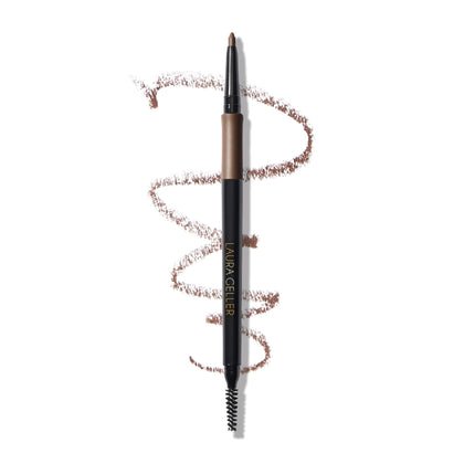 LAURA GELLER NEW YORK front view of pencil showing dual-ended design for easy shaping