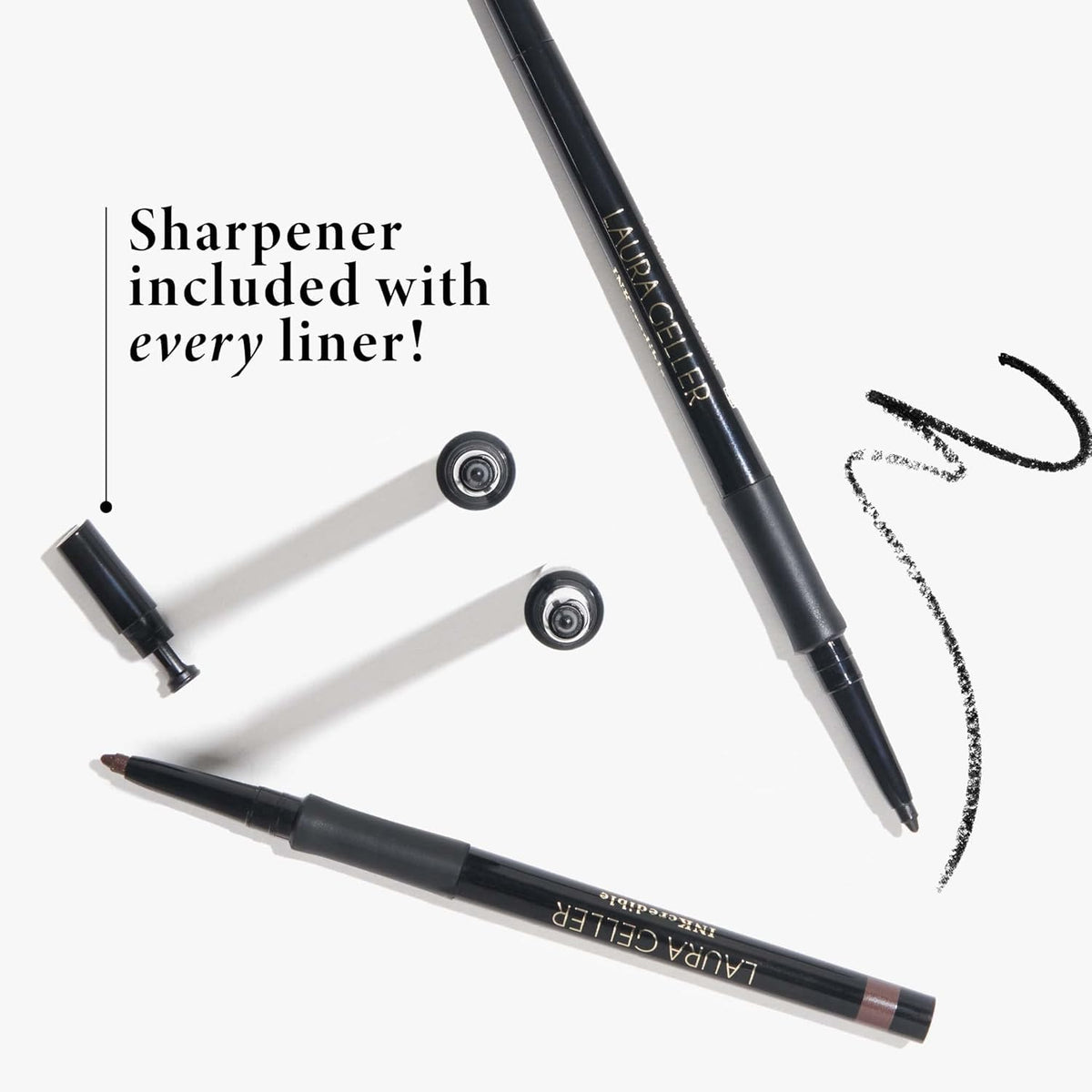LAURA GELLER NEW YORK built-in sharpener detail keeps tip precise and ready
