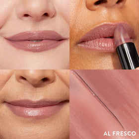 LAURA GELLER NEW YORK open bullet angled to show creamy tip benefit: smooth, easy application