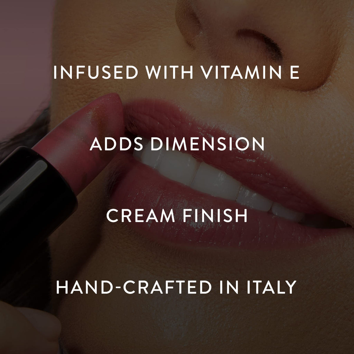 LAURA GELLER NEW YORK lipstick next to coin illustrating size and scale benefit: travel-friendly